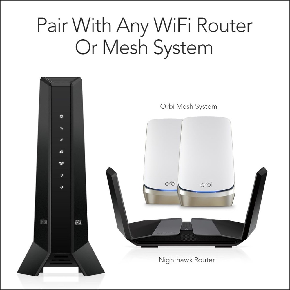 NETGEAR Nighthawk Multi-Gig Cable Modem with Xfinity Voice (CM2050V) - Picture 5 of 7